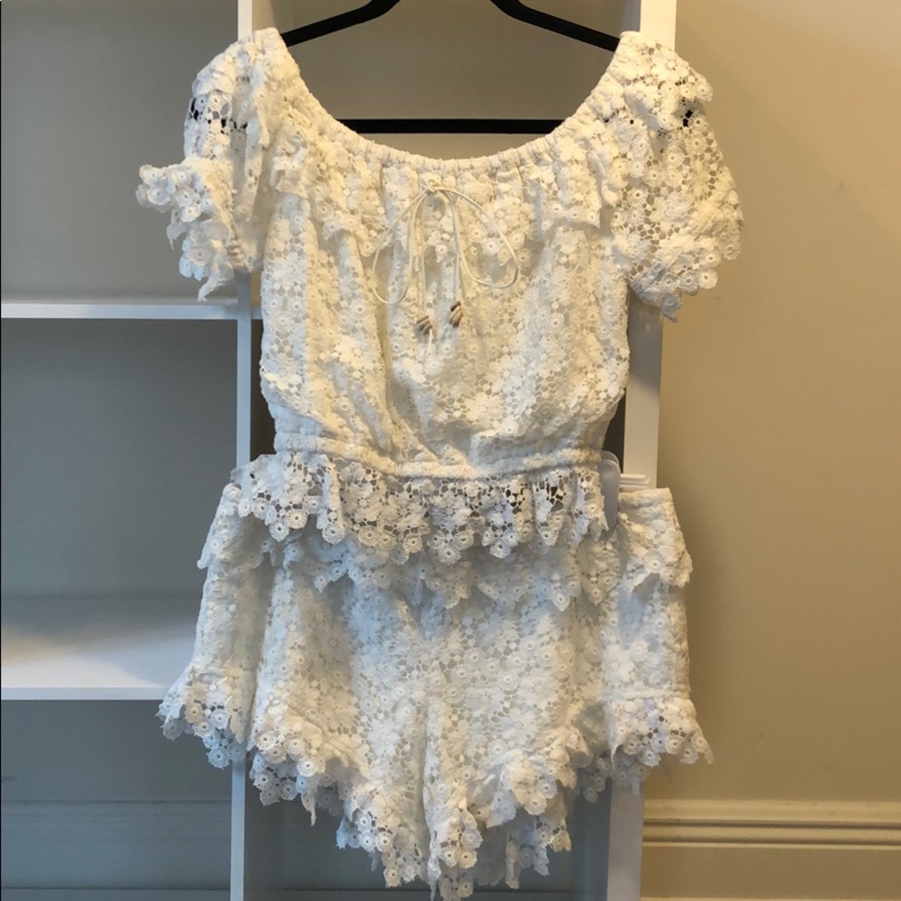 White lace set